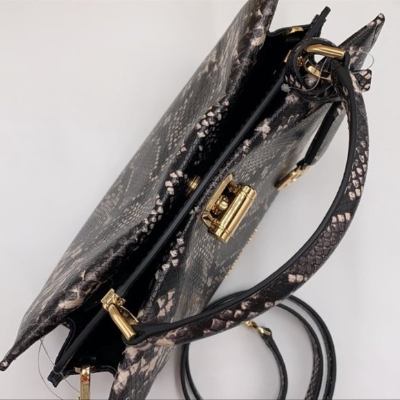 Michael Kors Penelope Medium Top Handle Satchel Black - Picture 13 of 15